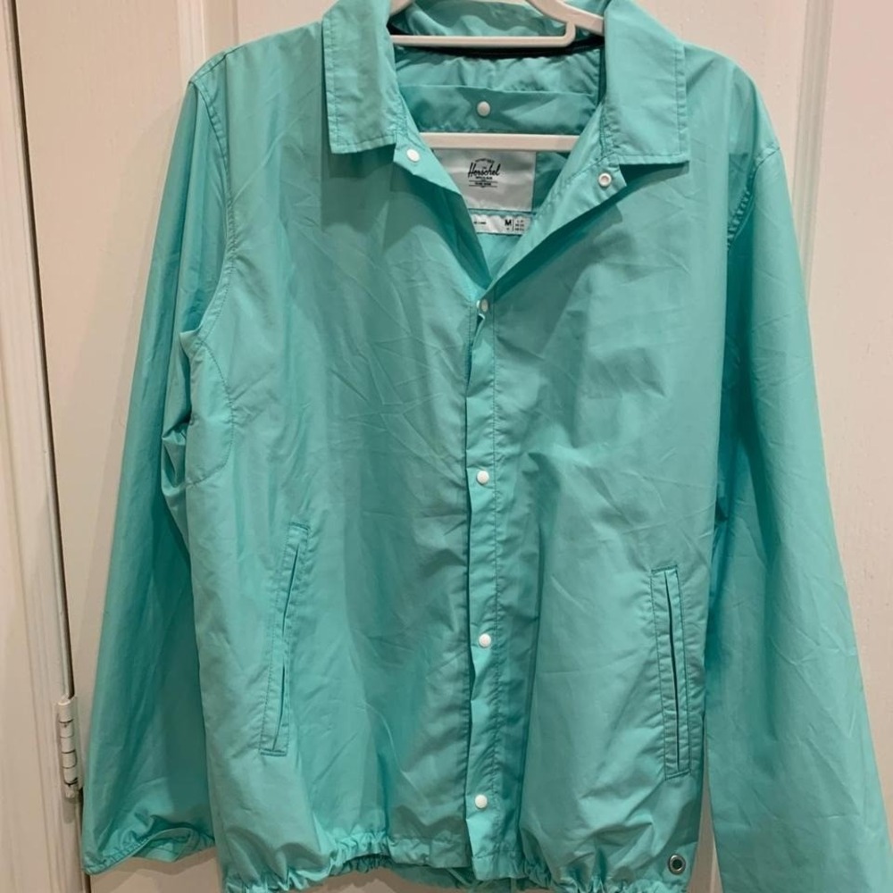 Herschel Voyage Water Wind Resistant M Medium GR Mint Green Jacket